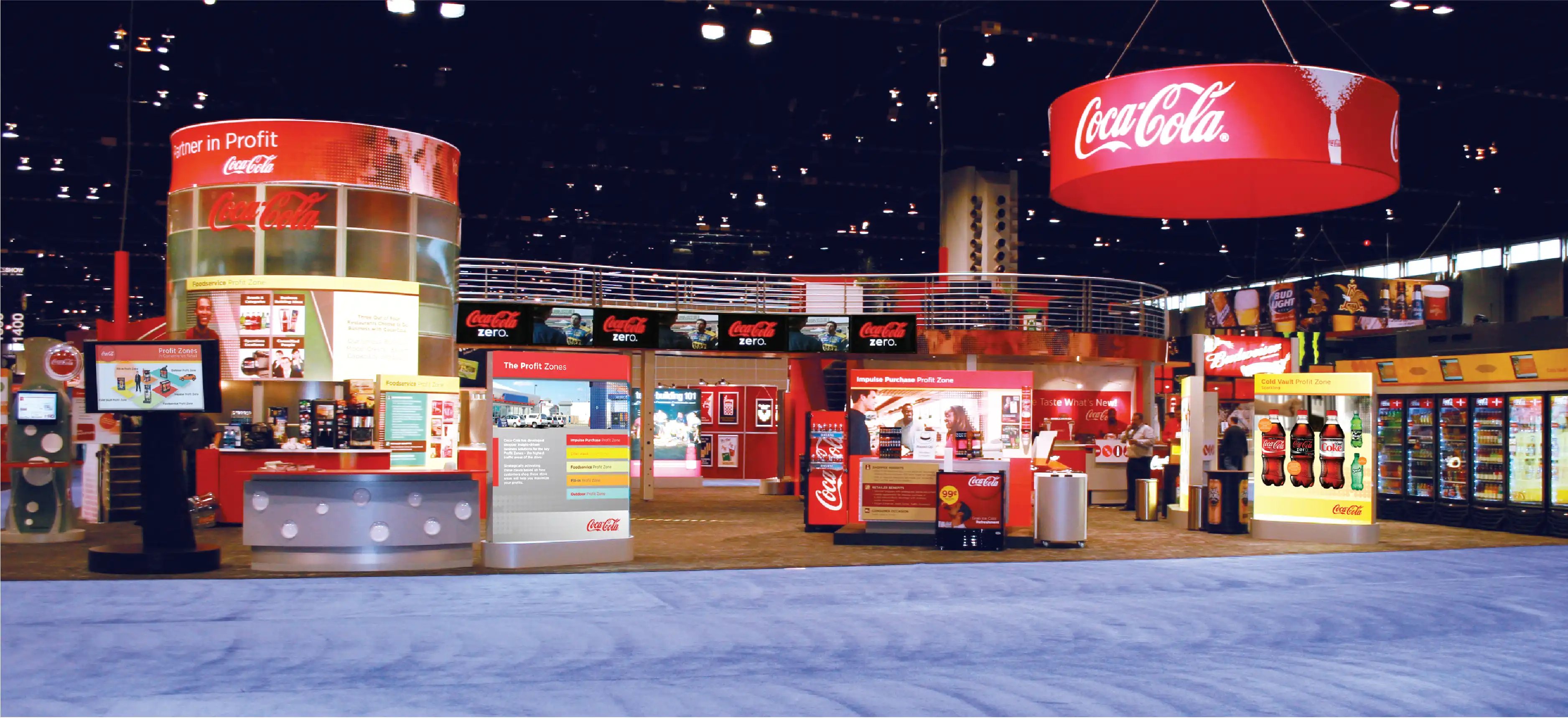 Coca-cola trade show event signgage